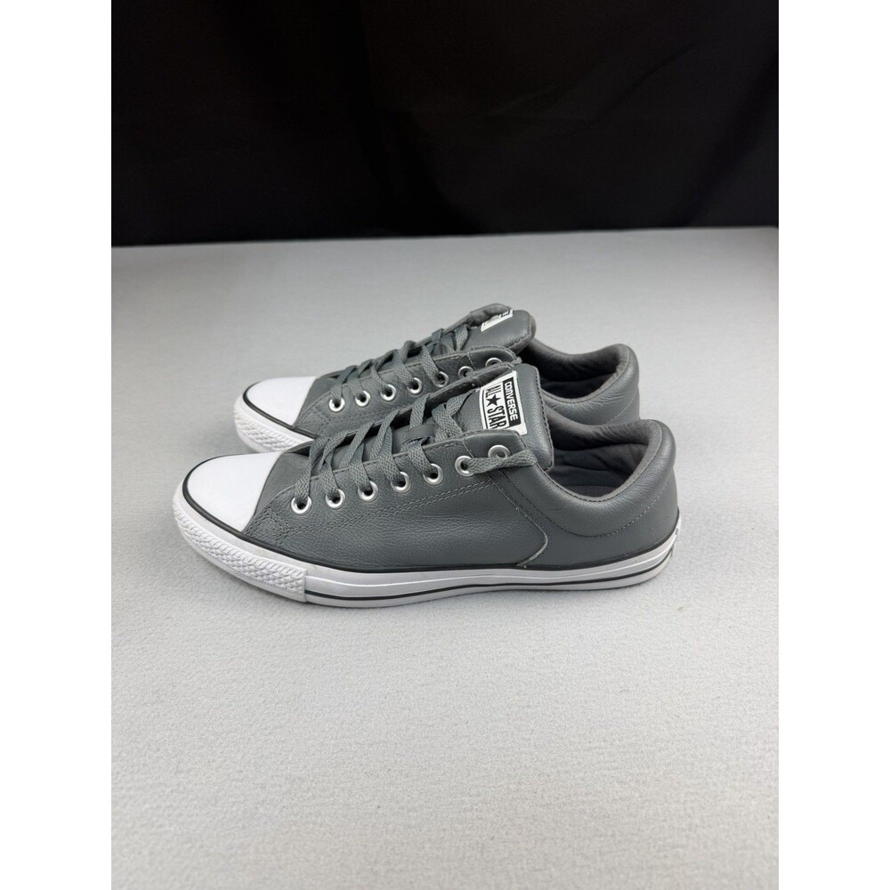 Converse Chuck Taylor All Star Low Gray Leather Sneakers 149431C Men 9 Women 11